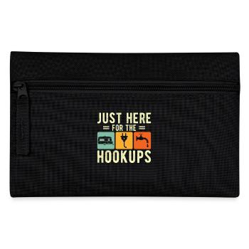 Only here for the connections Camping - Pencil Case - black - Front