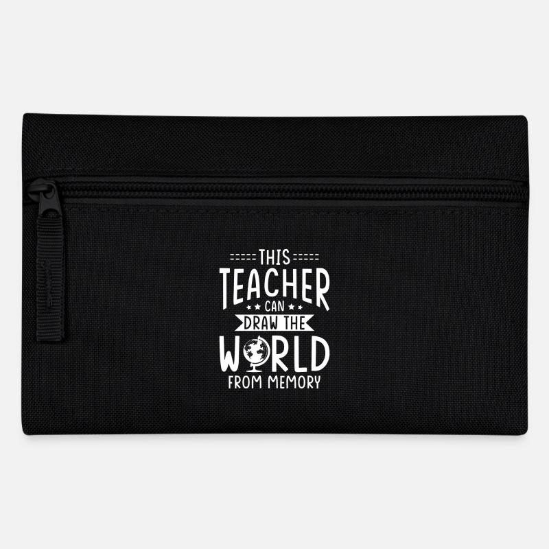 Professeur de géographie Globe de géographie - Trousse - noir