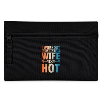 Fitnessstudio Gym Training Sport Motivation - Pencil Case - black - Front