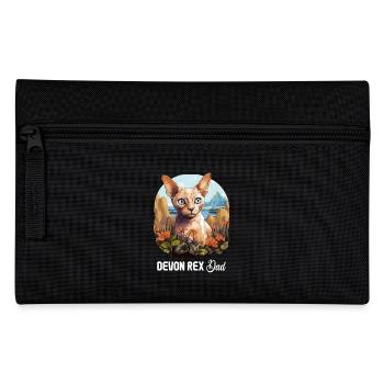 Devon Rex Kitten Devon Rex Cat - Pencil Case - black - Front