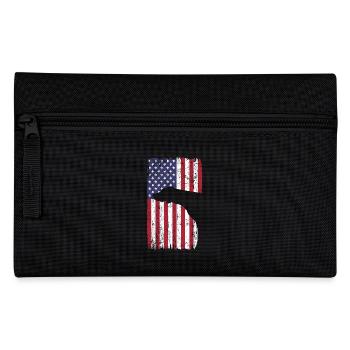 Braque de Weimar avec drapeau des États-Unis - Trousse - noir - Devant