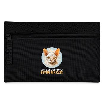 Devon Rex Kitten Devon Rex Cat - Pencil Case - black - Front