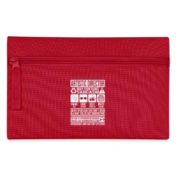Directeur artistique Sarcasme drôle Cadeau Artistique - Trousse - rouge - Devant