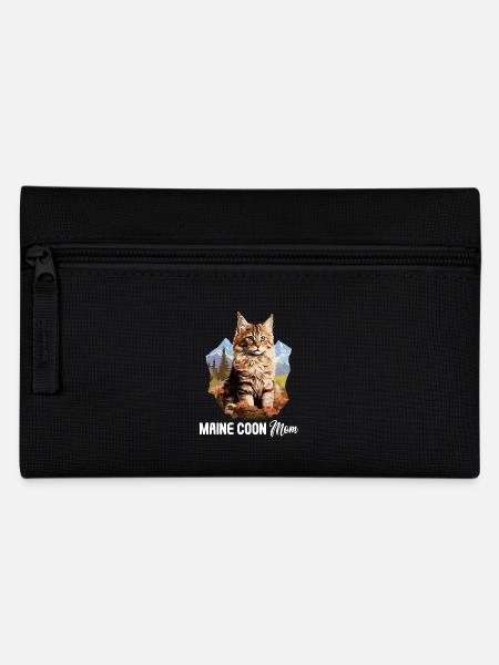 Maine Coon Kitten Maine Coon Cat - Pencil Case - black