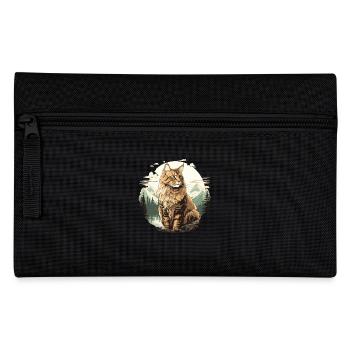 Maine Coon Kätzchen Maine Coon Katze - Federtasche - Schwarz - Vorne