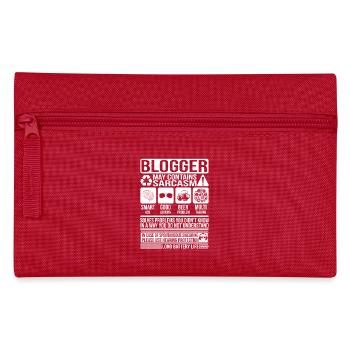 Blogger Sarcasm funny Gift Blogger - Pencil Case - red - Front