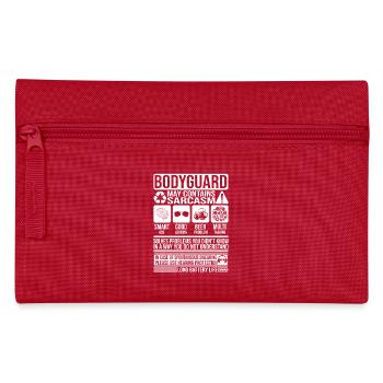 Bodyguard Sarkasmus lustiges Geschenk Bodyguard - Federtasche - Rot - Vorne