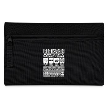 Brückeninspektor Sarkasmus lustiges Geschenk Brücke - Federtasche - Schwarz - Vorne