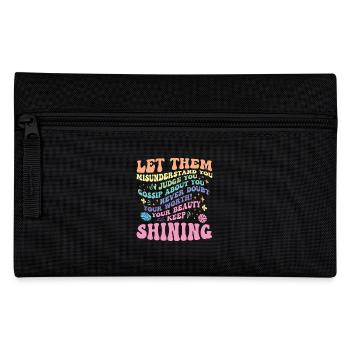 Laissez-les parler et briller - Trousse - noir - Devant