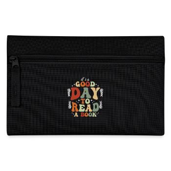 Good Day To Read Motif - Pencil Case - black - Front