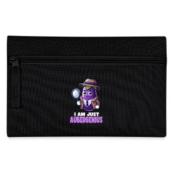 Aubergenius Detective Saying - Pencil Case - black - Front