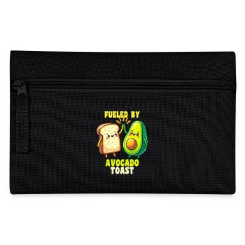 Alimenté par le motif de toast à l’avocat - Trousse - noir - Devant