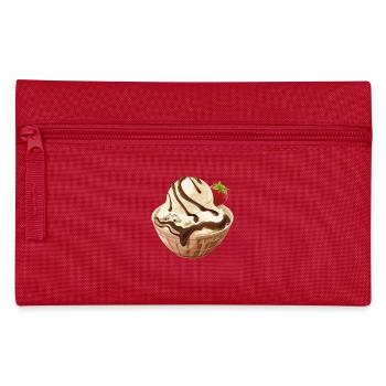 Vanilla ice cream with chocolate sauce - Pencil Case - red - Front