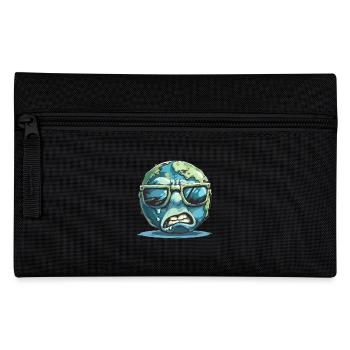 Globe terrestre cool avec lunettes de soleil graphique - Trousse - noir - Devant