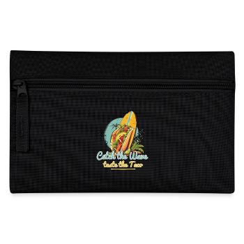 Catch The Wave Taste The Taco Surfer Motif - Pencil Case - black - Front