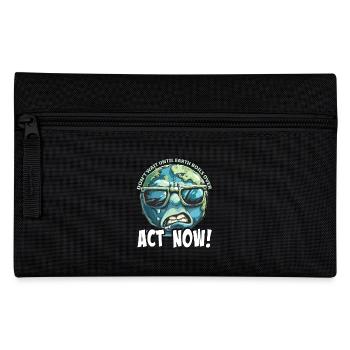 Trade Now Global Warming Protest - Pencil Case - black - Front