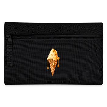 Fused Ice Cream Cone Motif - Pencil Case - black - Front