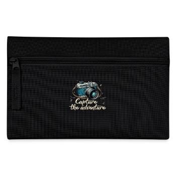Capture The Adventure Retro Camera - Pencil Case - black - Front