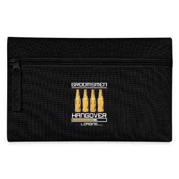 Groom Wedding Party Groomsmen hangover loading - Pencil Case - black - Front