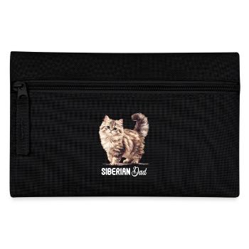 Siberian Cat Sibirische Katze - Pencil Case - black - Front