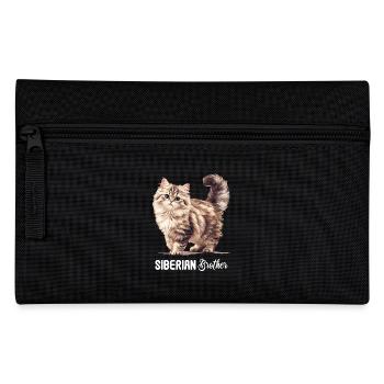 Siberian Cat Sibirische Katze - Pencil Case - black - Front