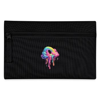 Bunter Schmelzender Regenbogen Zauber - Federtasche - Schwarz - Vorne