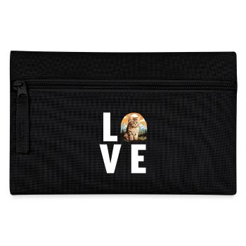 Siberian Cat Sibirische Katze - Pencil Case - black - Front