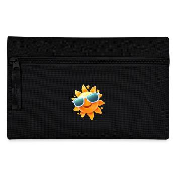 Sunny smile with cool sunglasses - Pencil Case - black - Front