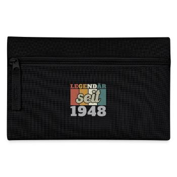 Legendär seit 1948 Geburtstagsgeschenk - Federtasche - Schwarz - Vorne