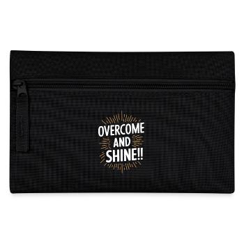 Overcome and radiate motivation - Pencil Case - black - Front