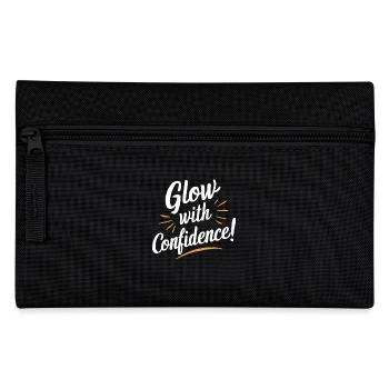 Glow with Confidence Motivation - Pencil Case - black - Front