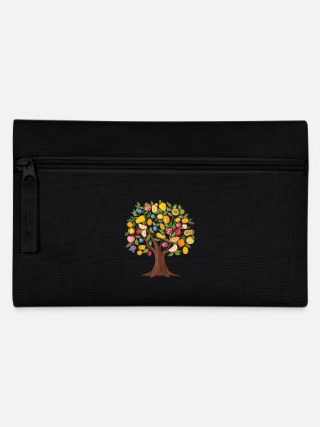 Arbre fruitier coloré avec des fruits tropicaux - Trousse - noir