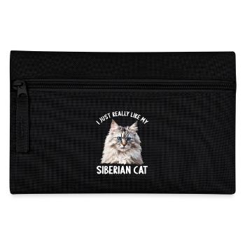 Siberian Cat Sibirische Katze - Federtasche - Schwarz - Vorne