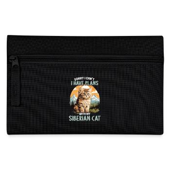 Siberian Cat Sibirische Katze - Federtasche - Schwarz - Vorne