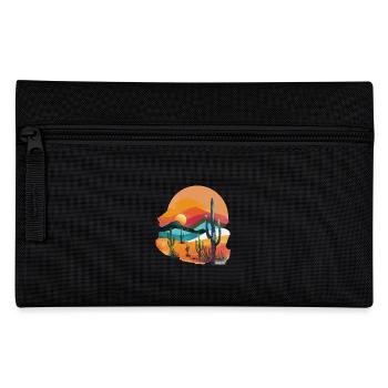 Paysage désertique au coucher du soleil - Trousse - noir - Devant