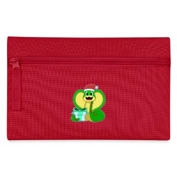 Forfait de Noël serpent - Trousse - rouge - Devant