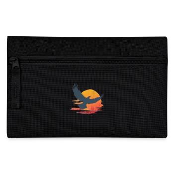 Majestic eagle in sunset - Pencil Case - black - Front