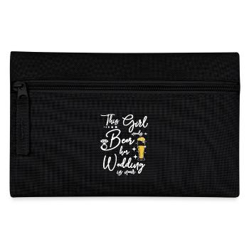 The Bride needs a beer her wedding is near - Federtasche - Schwarz - Vorne