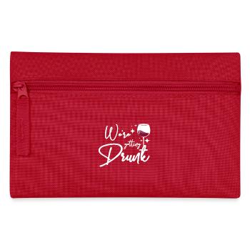 For the Bride, Team We're getting drunk - Pencil Case - red - Front