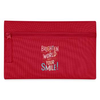 Light up the world with your smile - Pencil Case - red - Front