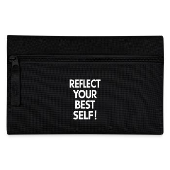 Reflect Your Best Self Motivation - Pencil Case - black - Front