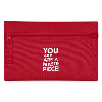 Vous êtes un chef-d’œuvre Message de motivation - Trousse - rouge - Devant