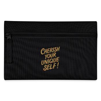 Cherish Your Unique Self Motivation - Pencil Case - black - Front