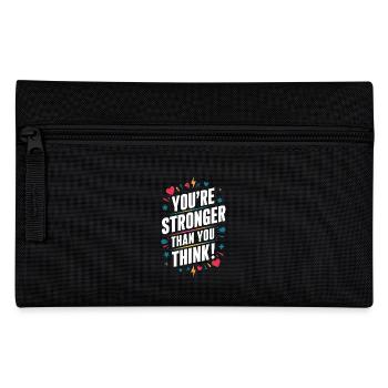You're stronger than you think - Pencil Case - black - Front