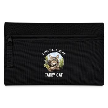 Tabby Kätzchen Tabby Katze - Federtasche - Schwarz - Vorne