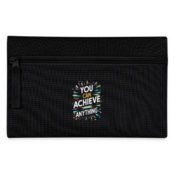 You Can Achieve Anything - Motivation - Pencil Case - black - Front