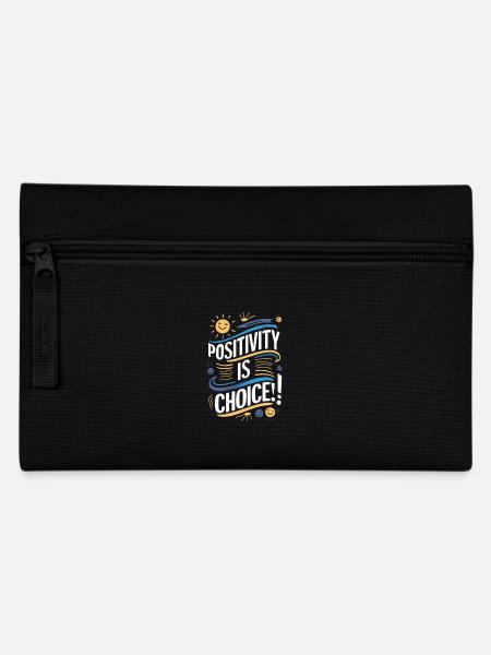 Positivity is a choice - Pencil Case - black
