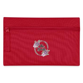 Motif de mariée - Trousse - rouge - Devant