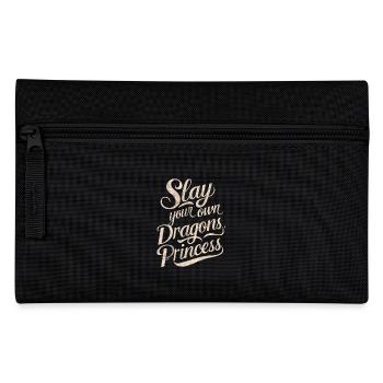 Slay Your Own Dragons Princess Motif - Pencil Case - black - Front