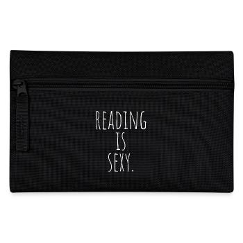 Reading Is Sexy Bookworm Bookworm Reading Books - Pencil Case - black - Front